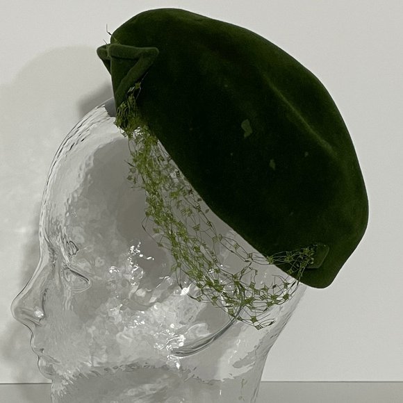 1940s/50s Vintage Riviera Velour Hat main image 5